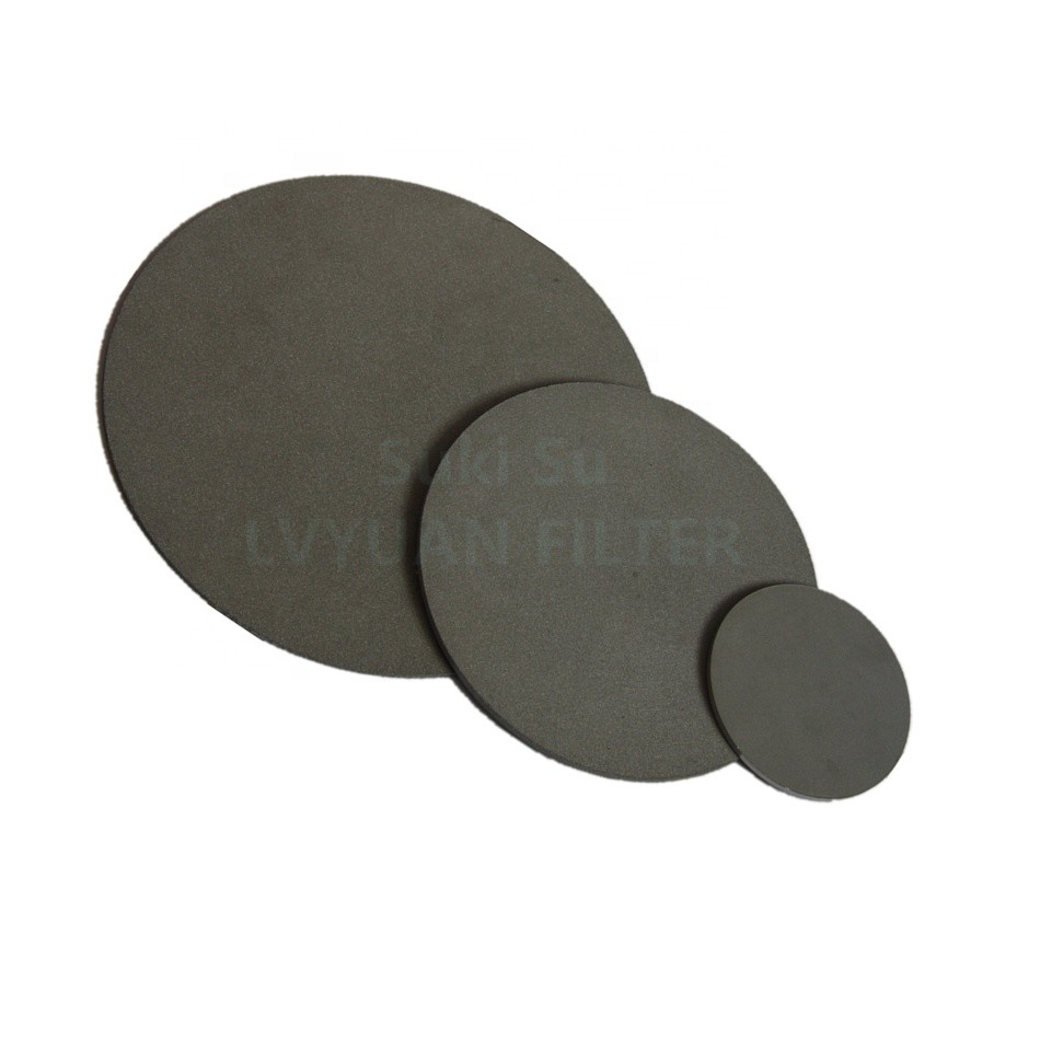 50mm 60mm gesinterte Filter-Platten-Metallpulver-poröse Filter-Titandiskette